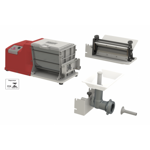 Amassadeira Semirrápida com Kit Cilindro Laminador de 28cm e Moedor de carne/ Extrusor de Bolachas AELI-310 Braesi
