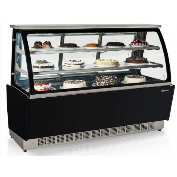 Balcão Vitrine Refrigerada Linha Gourmet Elegance Super GGSR-180 PR Gelopar