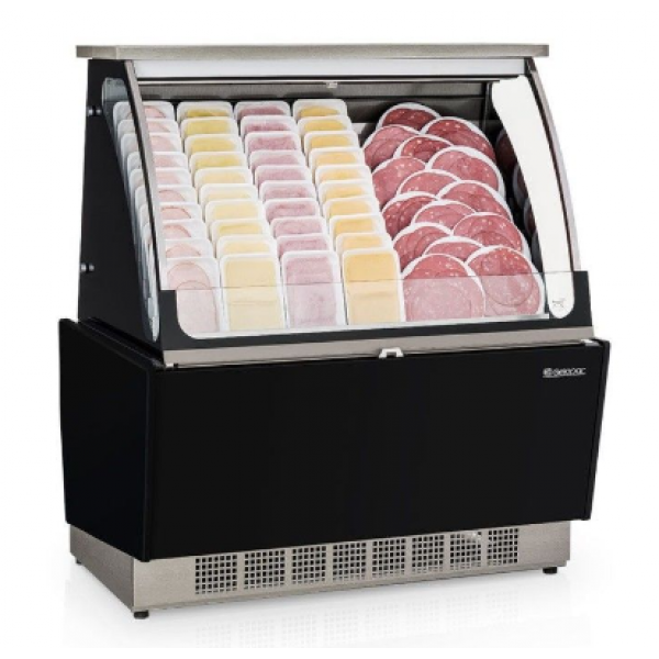 Balcão Vitrine Refrigerada Linha Gourmet Elegance Super GSRA-110F PR Gelopar