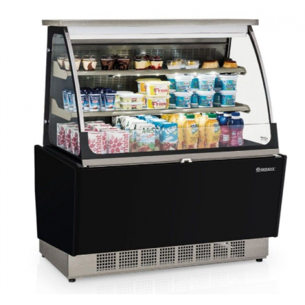 Balcão Vitrine Refrigerada Linha Gourmet Elegance Super GSRA-110P PR Gelopar