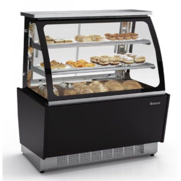 Balcão Vitrine Neutra Linha Gourmet Elegance Super  MGSN-110 PR Gelopar