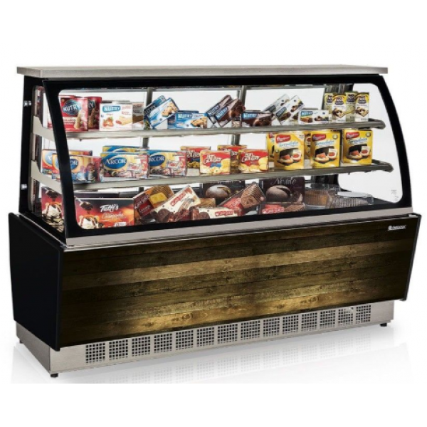 Balcão Vitrine Neutra Linha Gourmet Elegance Super  MGSN-180 MD Gelopar