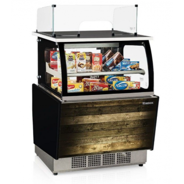 Balcão Vitrine Neutra Caixa Linha Gourmet Elegance Super  MGSX-080 MD Gelopar
