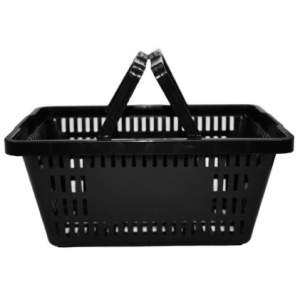 Cesta com alça plástica Preta Natuplast Cesta com alça plástica Preta Natuplast