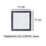 Conjunto navalha macho e fêmea para cortador de Legumes 8mm