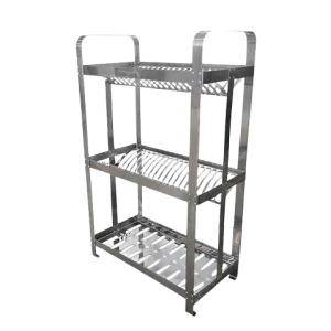 Escorredor Inox Industrial 40 pratos 18 copos Mak Inox