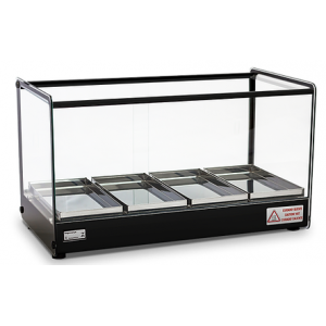 Estufa EVR BP com 4 Bandejas Preta Vidro Reto 127V Titã Estufa EVR BP com 4 Bandejas Preta Vidro Reto 127V Titã