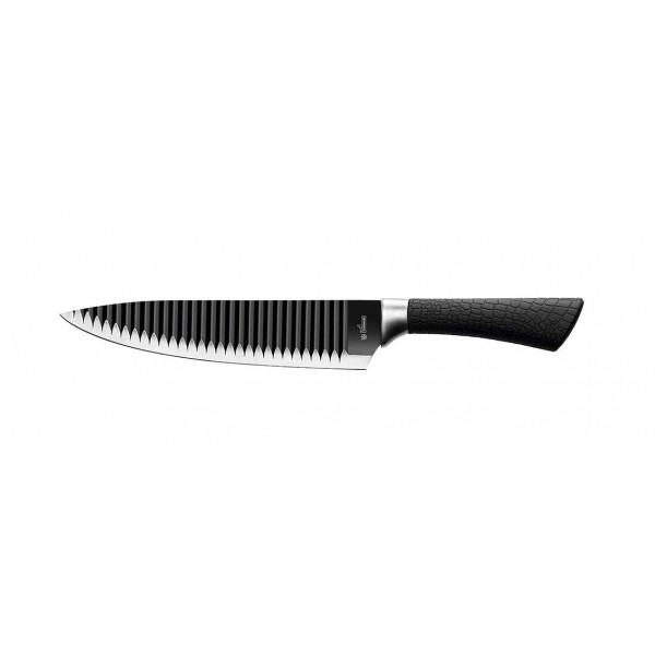 Faca 8 Chef Knife com Relevo e Cabo Emborrachado Linha Shark 7510-8 Mundial