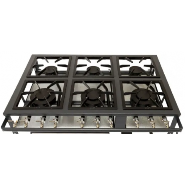 Fogão Baixa Pressão 06 bocas 40x40cm Linha Extra Brey