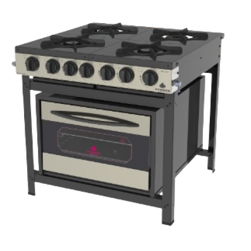 Fogão Baixa Pressão 04 Bocas Gourmet Inox PRGE-402F Progás