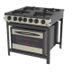 Fogão Baixa Pressão 04 Bocas Gourmet Inox PRGE-402F Progás