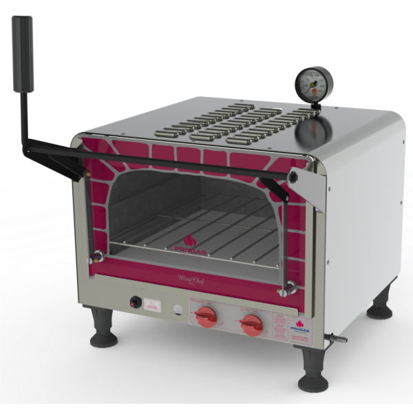 Forno a gás com Pedra Refratária Mini Chef PRP 400 Style G2 Progás 