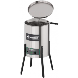 Fritadeira Tacho Elétrica Zona Fria de Óleo Metalcubas 25 Litros 220V 5000W Cesto Grande TFOE25CG Fritadeira Tacho Elétrica Zona Fria de Óleo Metalcubas 25 Litros 220V 5000W Cesto Grande TFOE25CG
