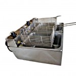 Fritadeira elétrica 2 cubas de 5 litros de óleo 220V Ribeiro