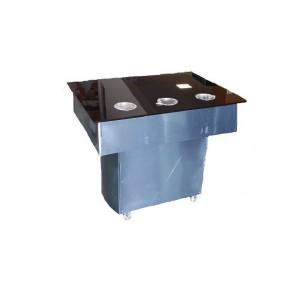 Modulo para Talheres e Pratos em Aço Inox e Vidro Klima