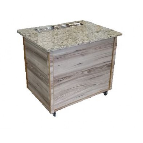 Modulo para Talheres e Pratos em MDF e Granito Brasgril