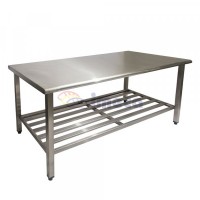 Mesa Total Inox 430 Gradeada 150x70cm Imeca