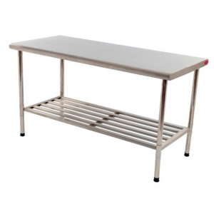Mesa Total Inox 430 Gradeada 120x70cm Imeca 