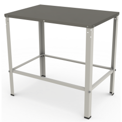 Mesa com Tampo Inox Contraventada 93x60x87 cm MBR-010 G2 Braesi