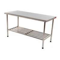 Mesa Total Inox 430 Gradeada 190x70cm Imeca