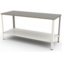 Mesa Com Tampo Inox e uma Prateleira Inferior 160x60x87 cm M-160 G2 Braesi