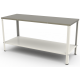 Mesa Com Tampo Inox e uma Prateleira Inferior 160x60x87 cm M-160 G2 Braesi