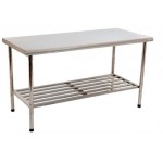 Mesa Total Inox 430 Gradeada 150x70cm Imeca