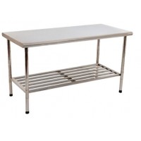 Mesa Total Inox 430 Gradeada 150x70cm Imeca