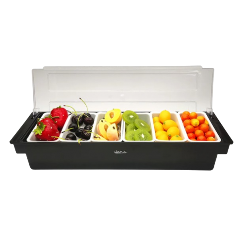 Porta Condimentos 6 divisões 50X20X12CM Weck