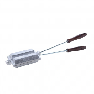 Forma para crepe suiço de fogão com 2 cavidades Anodilar Forma para crepe suiço de fogão com 2 cavidades Anodilar