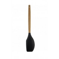 Espátula de Silicone Borda Curva com Cabo de Madeira CK3469 Clink