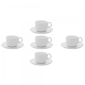 Xícara Empilhável Com Pires 220ml Oxford Xícara Empilhável Com Pires 220ml Oxford